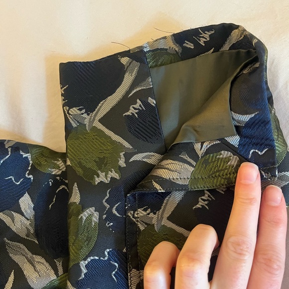 Derek Lam Collective metallic tulip blazer Italian sz 50 US sz 14 - Picture 6 of 9